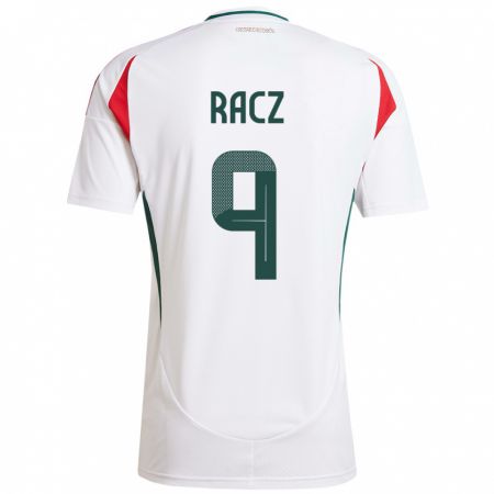 Kandiny Hombre Camiseta Hungría Balázs Rácz #9 Blanco 2ª Equipación 24-26 La Camisa Chile
