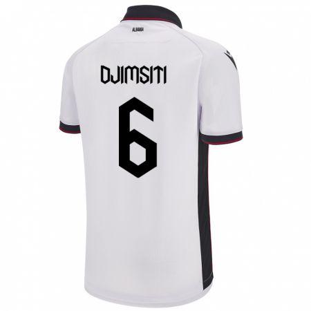 Kandiny Hombre Camiseta Albania Berat Djimsiti #6 Blanco 2ª Equipación 24-26 La Camisa Chile