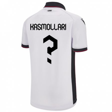 Kandiny Hombre Camiseta Albania Oresti Kasmollari #0 Blanco 2ª Equipación 24-26 La Camisa Chile