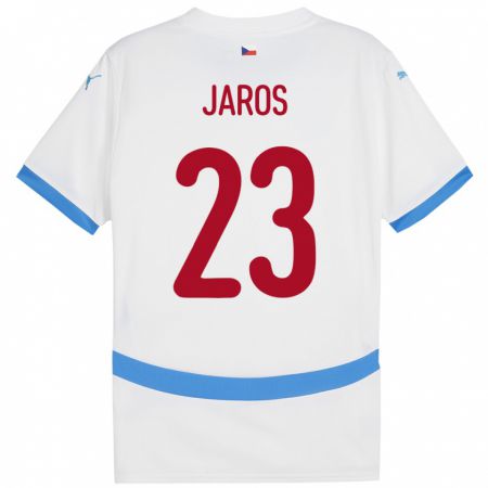 Kandiny Hombre Camiseta Chequia Vitezslav Jaros #23 Blanco 2ª Equipación 24-26 La Camisa Chile