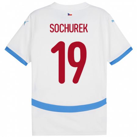 Kandiny Hombre Camiseta Chequia Hugo Sochurek #19 Blanco 2ª Equipación 24-26 La Camisa Chile