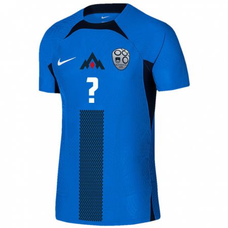 Kandiny Hombre Camiseta Eslovenia Jaka Robin #0 Azul 2ª Equipación 24-26 La Camisa Chile