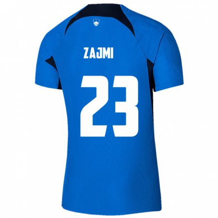 Kandiny Hombre Camiseta Eslovenia Luana Zajmi #23 Azul 2ª Equipación 24-26 La Camisa Chile