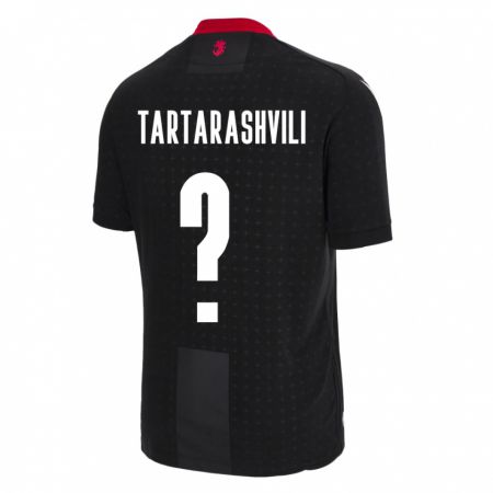 Kandiny Hombre Camiseta Georgia Saba Tartarashvili #0 Negro 2ª Equipación 24-26 La Camisa Chile