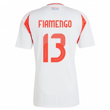 Kandiny Hombre Camiseta Chile Darko Fiamengo #13 Blanco 2ª Equipación 24-26 La Camisa Chile