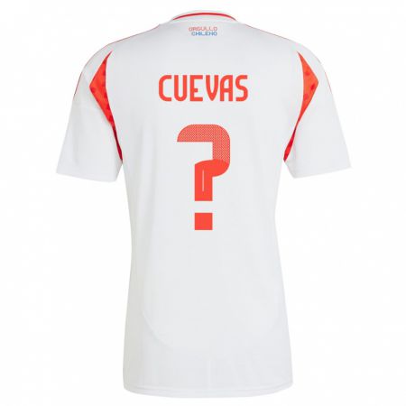 Kandiny Hombre Camiseta Chile Yastin Cuevas #0 Blanco 2ª Equipación 24-26 La Camisa Chile