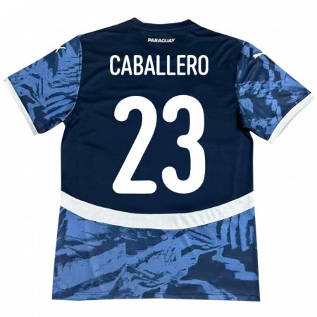 Kandiny Hombre Camiseta Paraguay Tiago Caballero #23 Azul 2ª Equipación 24-26 La Camisa Chile