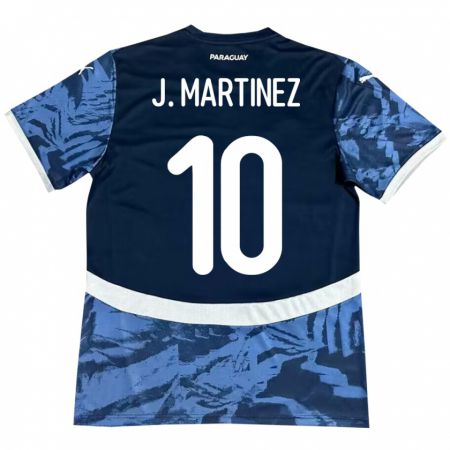 Kandiny Hombre Camiseta Paraguay Jessica Martínez #10 Azul 2ª Equipación 24-26 La Camisa Chile