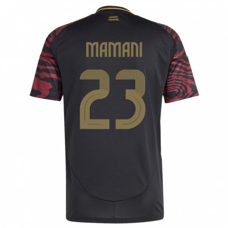 Kandiny Hombre Camiseta Perú Julia Mamani #23 Negro 2ª Equipación 24-26 La Camisa Chile