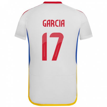 Kandiny Hombre Camiseta Venezuela Gabriela García #17 Blanco 2ª Equipación 24-26 La Camisa Chile