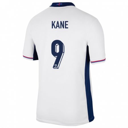 Kandiny Mujer Camiseta Inglaterra Harry Kane #9 Blanco 1ª Equipación 24-26 La Camisa Chile