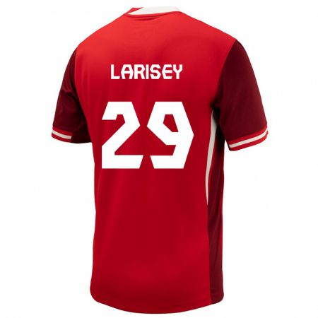 Kandiny Mujer Camiseta Canadá Clarissa Larisey #29 Rojo 1ª Equipación 24-26 La Camisa Chile