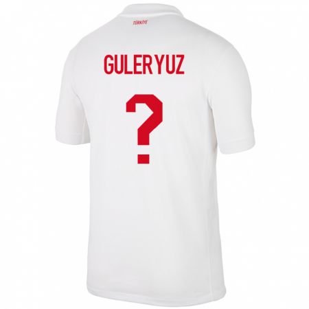 Kandiny Mujer Camiseta Turquía Göknur Güleryüz #0 Blanco 1ª Equipación 24-26 La Camisa Chile