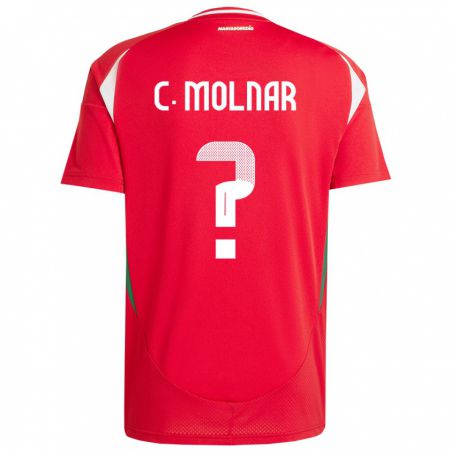 Kandiny Mujer Camiseta Hungría Csaba Molnár #0 Rojo 1ª Equipación 24-26 La Camisa Chile