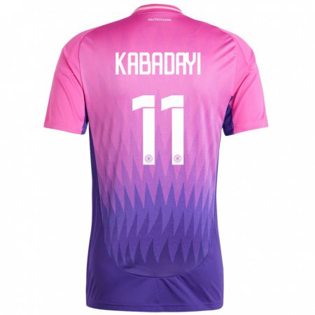 Kandiny Mujer Camiseta Alemania Yusuf Kabadayi #11 Rosado Morado 2ª Equipación 24-26 La Camisa Chile