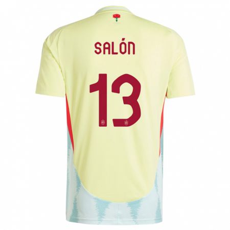 Kandiny Mujer Camiseta España Enith Salon #13 Amarillo 2ª Equipación 24-26 La Camisa Chile