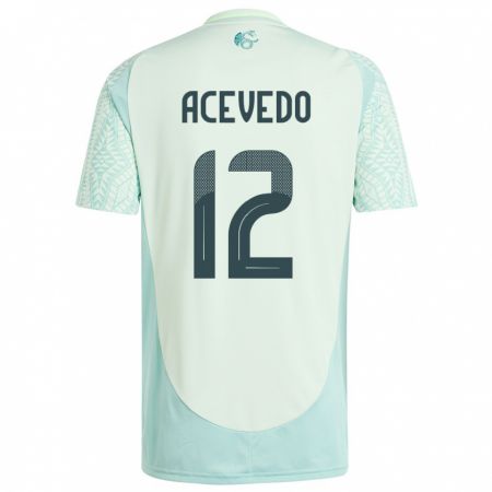 Kandiny Mujer Camiseta México Carlos Acevedo #12 Lino Verde 2ª Equipación 24-26 La Camisa Chile