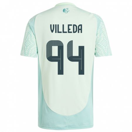 Kandiny Mujer Camiseta México Melany Villeda #94 Lino Verde 2ª Equipación 24-26 La Camisa Chile