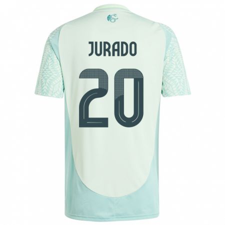 Kandiny Mujer Camiseta México Heriberto Jurado #20 Lino Verde 2ª Equipación 24-26 La Camisa Chile