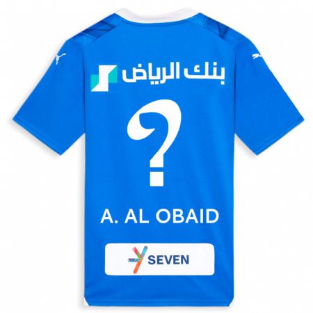 Kandiny Niño Camiseta Abdulrahman Al-Obaid #0 Azul 1ª Equipación 2023/24 La Camisa Chile