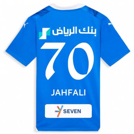 Kandiny Niño Camiseta Mohammed Jahfali #70 Azul 1ª Equipación 2023/24 La Camisa Chile