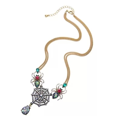 Kandiny - Elegant Spider Mesh Pendant Necklace 01540