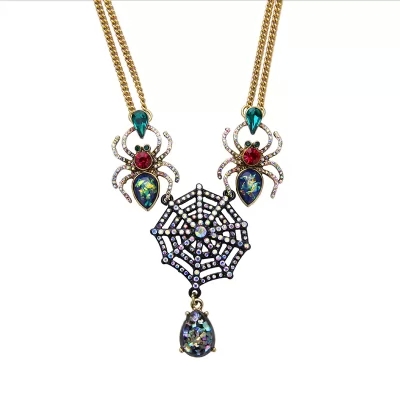 Kandiny - Elegant Spider Mesh Pendant Necklace 01540