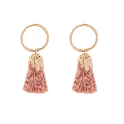 Kandiny - Girl ins wind small fresh flower tassel Earrings