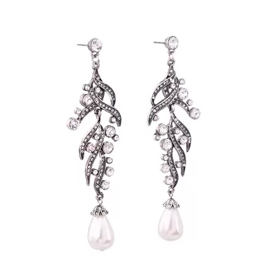 Kandiny - Diamond long Earrings with diamonds 00673