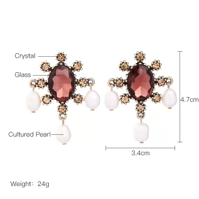 Kandiny - Diamond Stud Earrings with Diamonds 00674