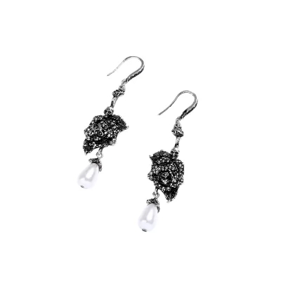 Kandiny - Gothic Rose Pearl Earrings 00735
