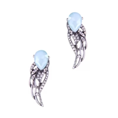 Kandiny - Vintage diamond wing stud Earrings 00823