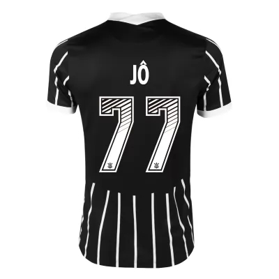 Niño Fútbol Camiseta Jo #77 2ª Equipación Negra 2020/21 La Camisa Chile