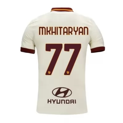 Niño Fútbol Camiseta Henrikh Mkhitaryan #77 2ª Equipación Champán 2020/21 La Camisa Chile