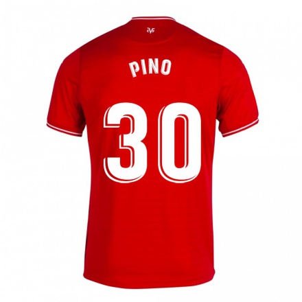 Hombre Fútbol Camiseta Yeremi Pino #30 Rojo 2ª Equipación 2021/22 La Camisa Chile