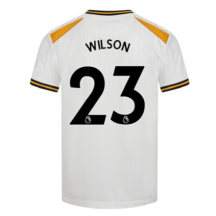 Hombre Fútbol Camiseta Pip Wilson #23 Blanco Amarillo 3ª Equipación 2021/22 La Camisa Chile