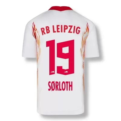 Hombre Fútbol Camiseta Alexander Sorloth #19 1ª Equipación Rojo Blanco 2020/21 La Camisa Chile