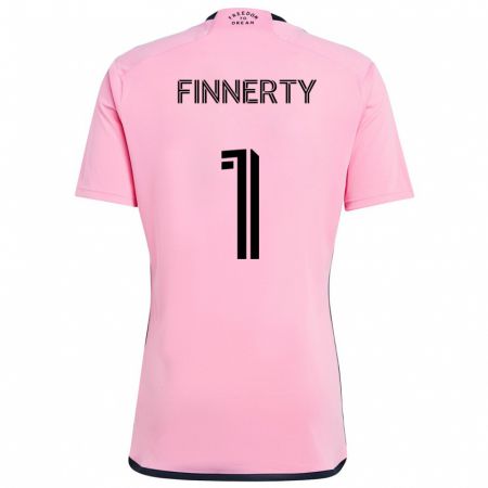 Kandiny Niño Camiseta Owen Finnerty #1 Rosa 1ª Equipación 2024/25 La Camisa Chile