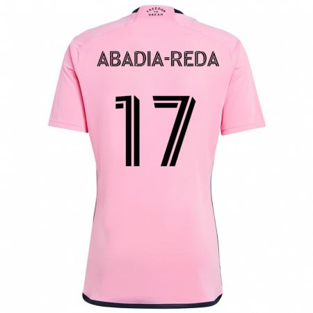 Kandiny Niño Camiseta Ezequiel Abadia-Reda #17 Rosa 1ª Equipación 2024/25 La Camisa Chile