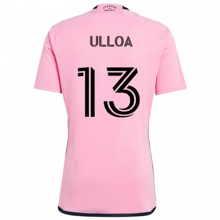 Kandiny Niño Camiseta Víctor Ulloa #13 Rosa 1ª Equipación 2024/25 La Camisa Chile