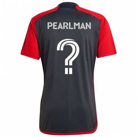 Kandiny Niño Camiseta Adam Pearlman #0 Rojo Grayn 1ª Equipación 2024/25 La Camisa Chile