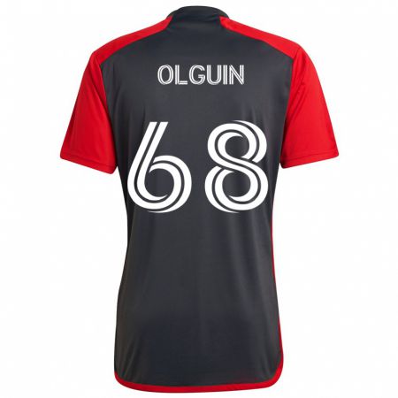 Kandiny Niño Camiseta Lucas Olguin #68 Rojo Grayn 1ª Equipación 2024/25 La Camisa Chile