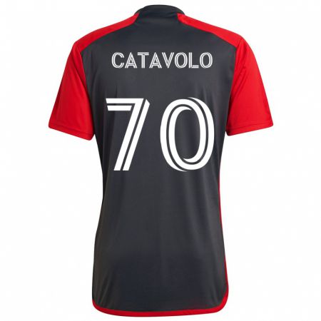 Kandiny Niño Camiseta Matthew Catavolo #70 Rojo Grayn 1ª Equipación 2024/25 La Camisa Chile