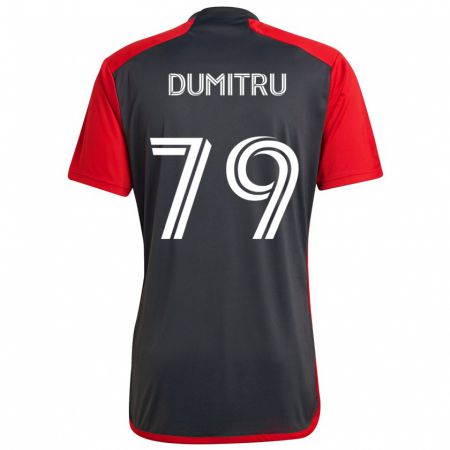 Kandiny Niño Camiseta Andrei Dumitru #79 Rojo Grayn 1ª Equipación 2024/25 La Camisa Chile