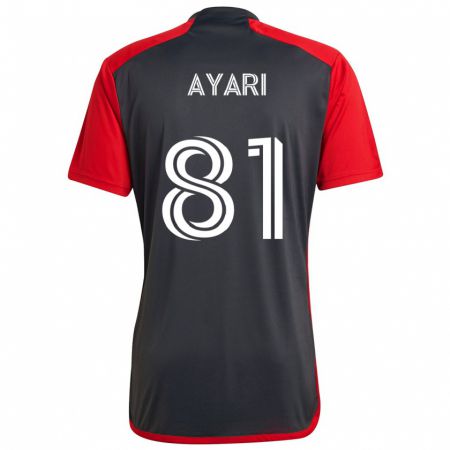 Kandiny Niño Camiseta Hassan Ayari #81 Rojo Grayn 1ª Equipación 2024/25 La Camisa Chile