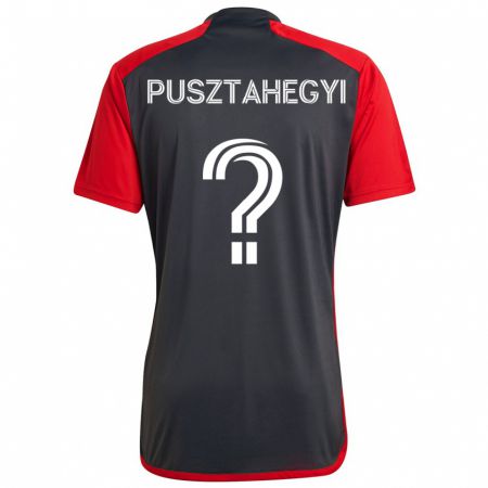 Kandiny Niño Camiseta Tristan Pusztahegyi #0 Rojo Grayn 1ª Equipación 2024/25 La Camisa Chile