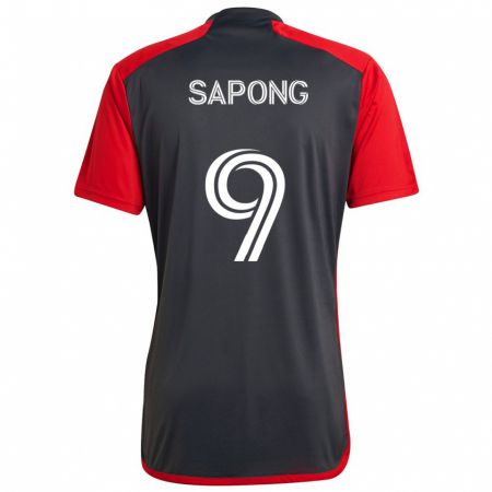 Kandiny Niño Camiseta C.j. Sapong #9 Rojo Grayn 1ª Equipación 2024/25 La Camisa Chile