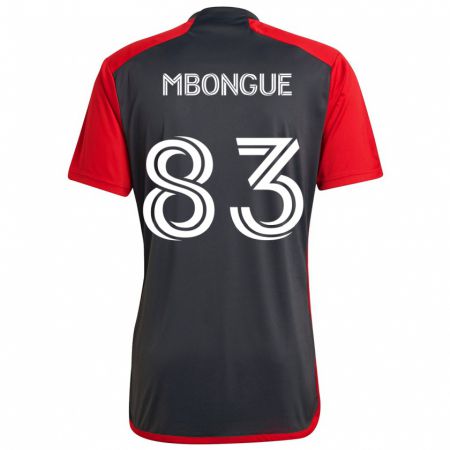 Kandiny Niño Camiseta Hugo Mbongue #83 Rojo Grayn 1ª Equipación 2024/25 La Camisa Chile