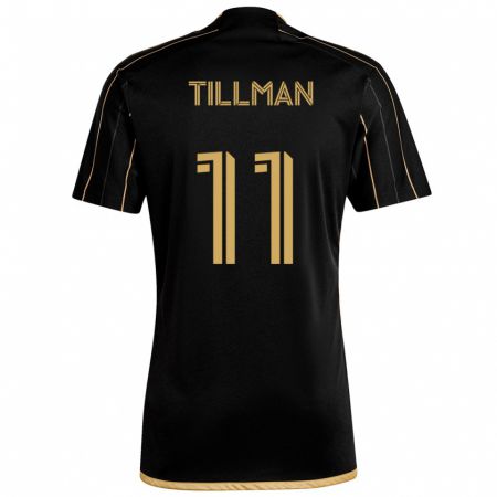 Kandiny Niño Camiseta Timothy Tillman #11 Oro Negro 1ª Equipación 2024/25 La Camisa Chile