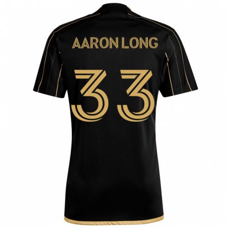 Kandiny Niño Camiseta Aaron Long #33 Oro Negro 1ª Equipación 2024/25 La Camisa Chile